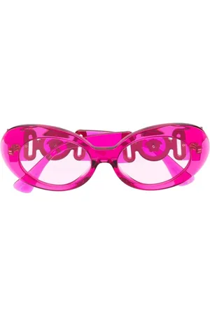 VERSACE Medusa oval-frame sunglasses