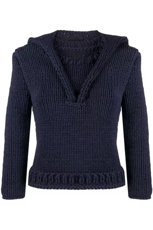 BEVZA Hooded knit jumper