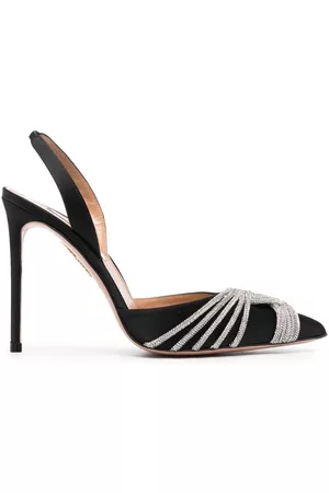 Aquazzura Crystal-embellished 115mm heeled pumps