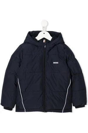 HUGO BOSS Logo-print padded coat