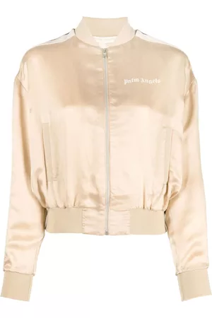 Palm Angels Striped bomber jacket