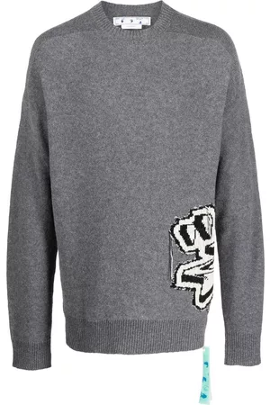 OFF-WHITE Graffiti chunky-knit jumper