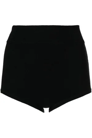 Cashmere In Love Felix knitted logo-patch shorts