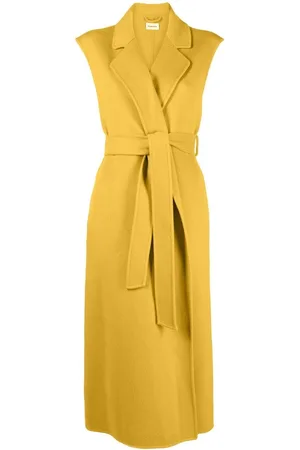 P.a.r.o.s.h. Sleeveless wool tied-waist coat