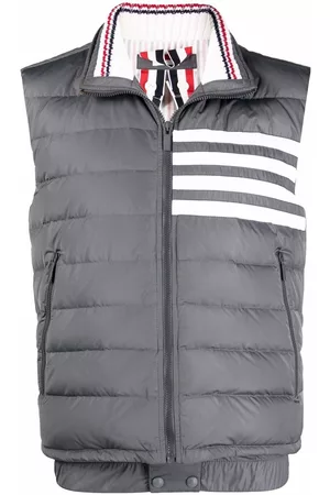 Thom Browne 4-Bar motif puffer gilet