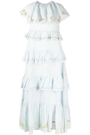 Helmstedt Algue tiered dress