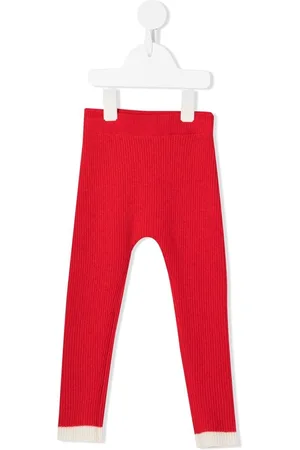 Cashmere In Love Contrast-trim cashmere leggings
