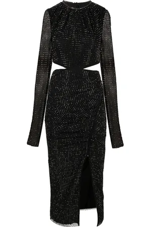 Self-Portrait Studded jersey midi dress