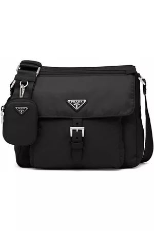 Prada Re-Nylon triangle logo-plaque shoulder bag