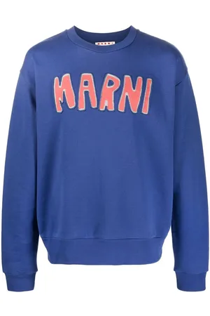 Marni Logo-appliqué crew-neck sweatshirt