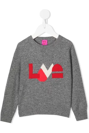 Cashmere In Love Love intarsia-knit cashmere jumper