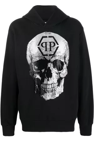 Philipp Plein Skull logo-print hoodie