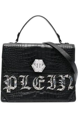 Philipp Plein Gothic Plein leather tote bag