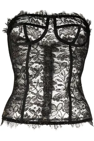 Philipp Plein Lace-detail bustier top