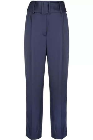 There Was One High-waisted belted trousers