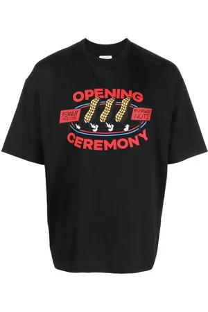 Opening Ceremony Men Short Sleeve - Peanuts logo cotton T-shirt