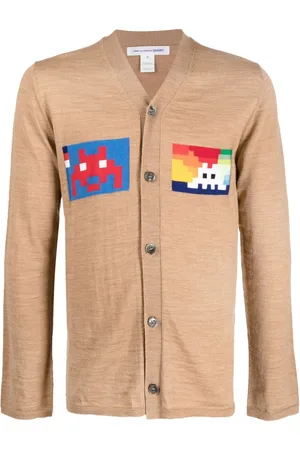 Comme des Garçons Graphic-print V-neck cardigan