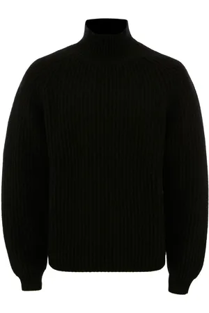 J.W.Anderson Logo-patch chunky-knit jumper