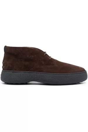 Tod's Men Boots - Suede lace-up boots