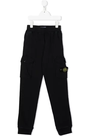 Stone Island Side logo-patch detail trousers