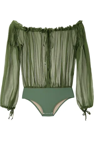 AMIR SLAMA Ruched off-shoulder body