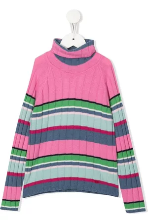 Emporio Armani Striped roll-neck jumper
