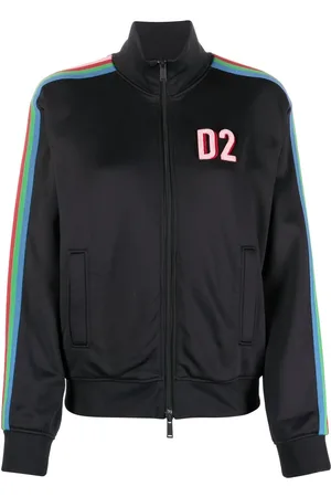 Dsquared2 Side-stripe zip-up sweatshirt