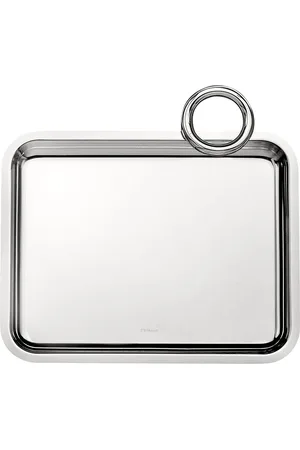 Christofle Vertigo 20cm x 16cm -plated 1-handle tray