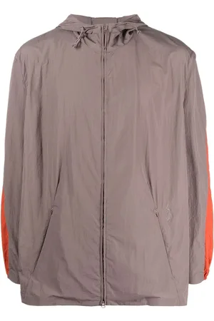 Y-3 Colour-block hooded jacket