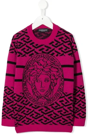 VERSACE Medusa intarsia knit sweater
