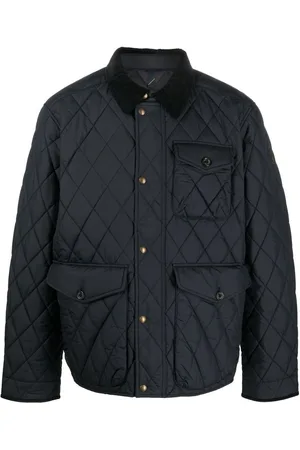 Ralph Lauren Diamond-quilt button-fastening jacket
