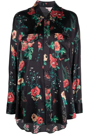 R13 Floral-print silk shirt