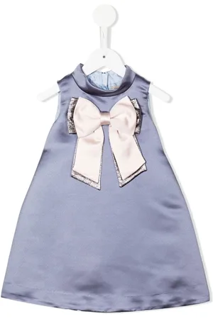 HUCKLEBONES LONDON Bow-detail shift dress