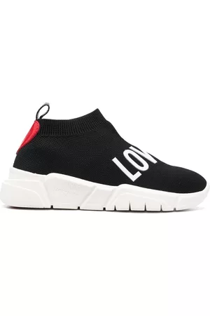 Moschino Love knitted slip-on sneakers