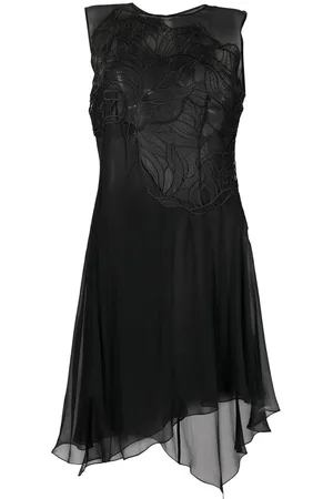 Alberta Ferretti Floral-embroidered shift blouse