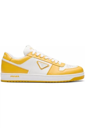 Prada Triangle logo-patch low-top sneakers