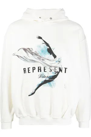 Represent Graphic-print long-sleeve hoodie