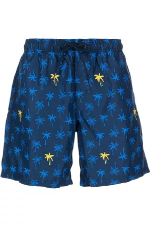 Sundek Men Swim Shorts - Levin mini-palms mid-length board-shorts