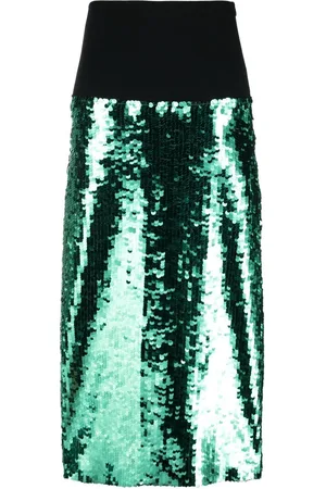 ERIKA CAVALLINI Sequinned A-line skirt