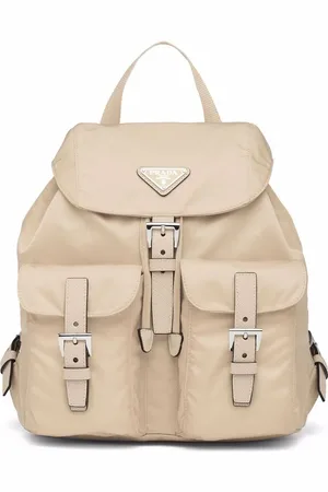 Prada Small logo-plaque backpack