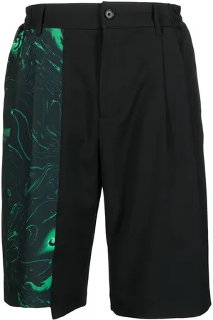 Feng Chen Wang Swirl-print knee-length shorts