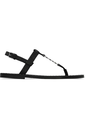 Saint Laurent Cassandra logo-plaque sandals