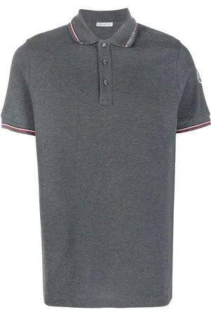 Moncler Logo stripe-tipping polo shirt