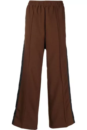 TOGA VIRILIS Side-stripe straight-leg trousers