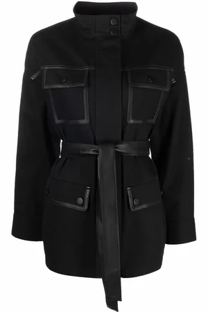 YVES SALOMON Belted shirt jacket