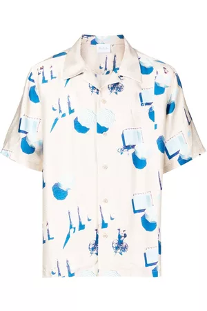 BLUE SKY INN Photograph-print short-sleeved shirt