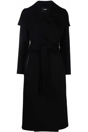 Mackage Draped belted wool coat