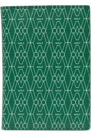 Wolf Logo print bi-fold cardholder