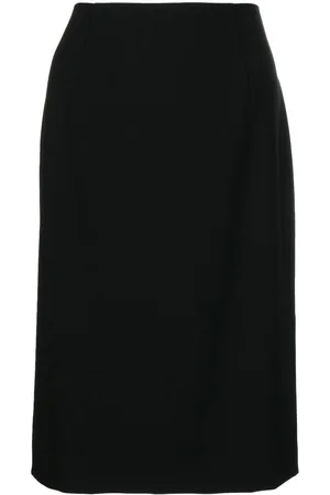 Paule Ka Straight-cut crepe skirt