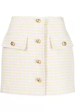 pushBUTTON Button-up mini skirt